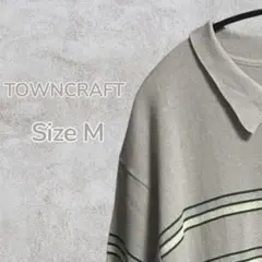 TOWNCRAFT別注 ボーダーニットポロ M 半袖のサムネイル