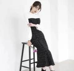 2025年最新】ビスチェ風ツイードマーメイドドレスの人気アイテム