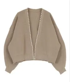 titivate パールデザイン　ニットカーディガン