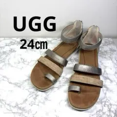 美品❣️UGG アグ☆サンダルZinaジーナ アンクルストラップ24㎝のサムネイル