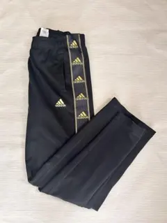 adidas アディダス トラックパンツ ジャージ ロゴライン ブラック Lのサムネイル