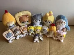 値下げ　mofusand ぬいぐるみ まとめ売り ☆ 新品未開封 モフサンド mofusand 駅長にゃんぬいぐるみS