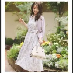 レッセパッセ　花柄　ワンピース　36