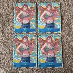 ワンピースカード ナミ P-112 交流会 プロモ 4枚セット