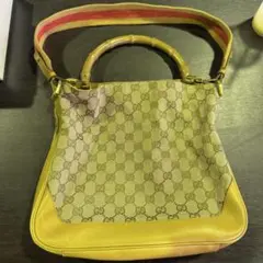 GA169 GUCCI バンブー シェリーライン 2way ショルダーバッグ
