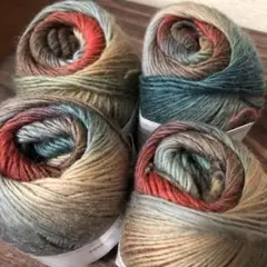 グラデーションウールヤーン4玉 ヴィンテージカラー