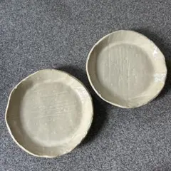 陶器皿　食器　2枚　まとめ売り　セット　皿　小皿　取り皿