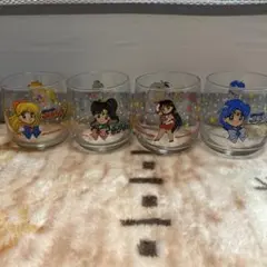 昭和レトロ セーラームーングラス4個セット