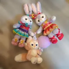 ディズニー ステラルー リーナベル ぬいぐるみバッジ 3点セットのサムネイル