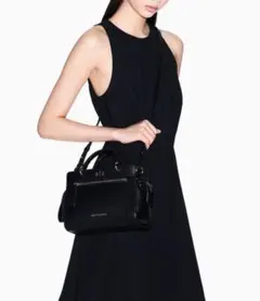 【新品】A|X アルマーニ ロゴ スクエアハンドバッグ