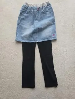 BABYDOLL デニムスカート レギンス付き