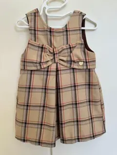 アプレレクール ワンピース ジャンスカ チェック柄 80 リンクコーデ お揃い