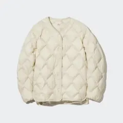 ユニクロ ウルトラライトダウンリラックスジャケット オフホワイト XL