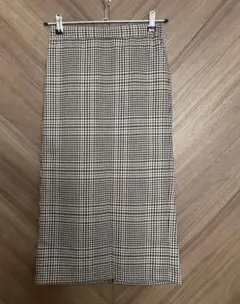 GU タイトスカート　チェック柄　M