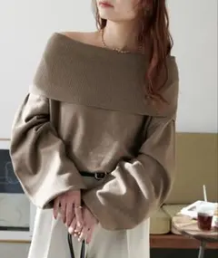 ディスコート　DISCOAT モチモチオフショルプルオーバー