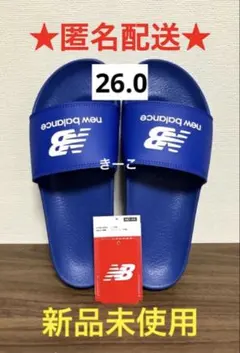 ニューバランス　シャワーサンダル　26 サンダル　青　ブルー　26.0
