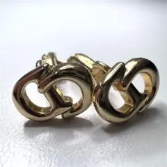 【美品】 クリスチャンディオール CDロゴ イヤリング ヴィンテージ Dior