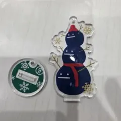 graniph グラニフ ビューティフルシャドー 雪だるま アカリルスタンド