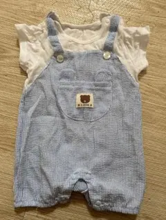 クマさんロゴ　ロンパース60-70cm