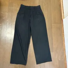 UNIQLO タックワイドパンツ ブラック Mサイズ レディース