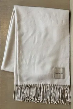 Apuweiser-riche フリンジ付きカラーストール モカピンク