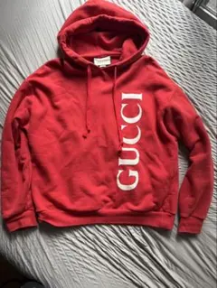 GUCCI グッチ　パーカー　赤　メンズLサイズ レッド（赤）系 L GUCCI(グッチ) パーカー・フーディ(メンズ