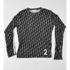 クリスチャンディオール 長袖Tシャツ トロッター ブラック×グレー 2026年最新】クリスチャンディオール トロッター tシャツの人気