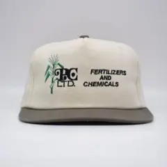 90s USA製 企業ロゴ キャップ ツートン 農業 デッドストック Kプロ