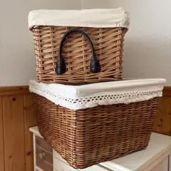 カントリーハンドル付きバスケットセット