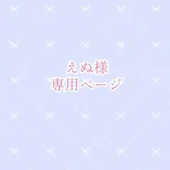 えぬ様専用ページ