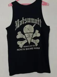 美品　Matsumoto shave ice クラック両面プリント　タンクトップ