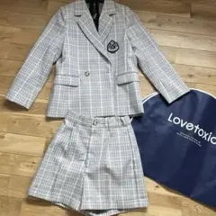 【ラブトキ卒服2024新品】Lovetoxic チェック柄セットアップ M