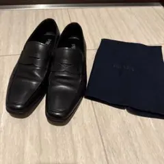 極美品 PRADA メンズ 革靴 レザーローファーのサムネイル