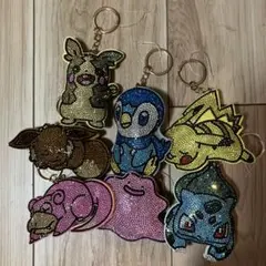 ポケモンキラキラキーホルダー7個セット
