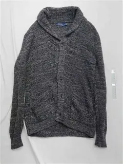 ★ポロ ラルフローレン ショールカラーニットカーディガン メンズ グレー系 M