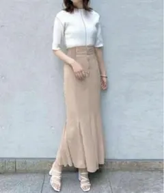 COCODEAL ココディール シアープリーツニットコルセットマーメイドスカート