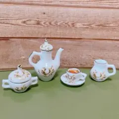 ミニチュア　ハンドメイド　ティーセット