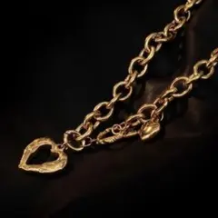 ジュエリー チェーン ゴールド ハート ネックレス 316L ハート n054