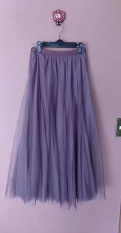 fifth　チュール2枚重ね ロングスカート