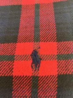 ラルフローレン　チェック柄ブランケット　ひざ掛け　綿100%