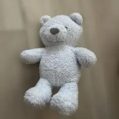ジェラートピケ　ぬいぐるみ　くま　パステルブルー