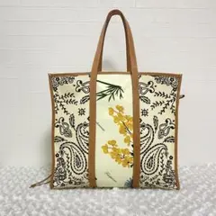 manipuri マニプリ トートバッグ キャンバス 大容量 ペイズリー 花柄