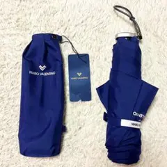 【新品未使用】MARIO VALENTINO 折りたたみ傘（ネイビー）のサムネイル