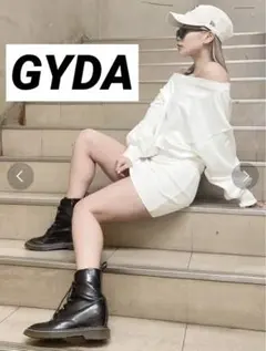 【新品未使用/タグ付き】GYDA ドッキングオフショルスウェットワンピ