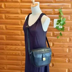 80s イタリア製 ビンテージ BALLY バイカラー レザー ショルダーバッグ