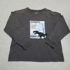 GLOBAL WORK 恐竜 スパンコール 長袖カットソー ロンT 130
