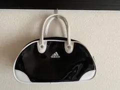 アディダスadidas エナメルミニボストンバック　黒　ビンテージ　希少　レア