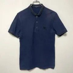 バブアー Barbour 半袖 ポロシャツ 鹿の子 古着 L ボルドー えんじ色 
