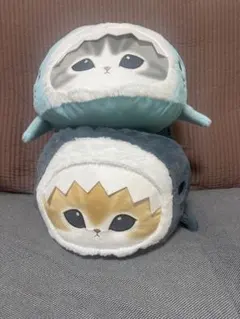 グレー猫のぬいぐるみ モフサンド - メルカリ