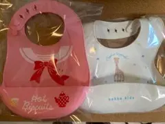 ミキハウス / ソフィー×Ribbon hakka kids お食事エプロン2点